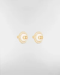 Petit CD Baroque Stud Earrings