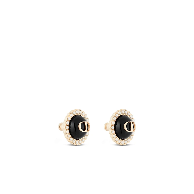 Petit CD Baroque Stud Earrings