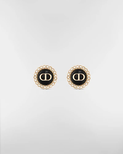 Petit CD Baroque Stud Earrings