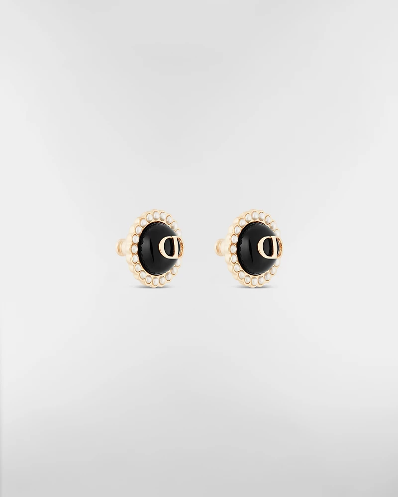 Petit CD Baroque Stud Earrings
