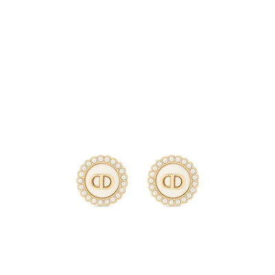 Petit CD Baroque Clip-On Stud Earrings