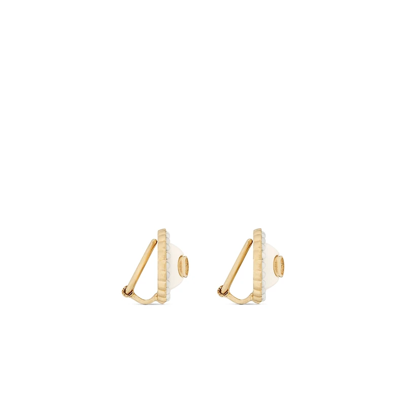 Petit CD Baroque Clip-On Stud Earrings