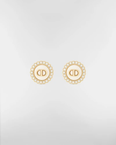 Petit CD Baroque Clip-On Stud Earrings
