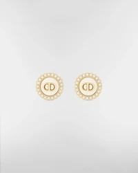 Petit CD Baroque Clip-On Stud Earrings