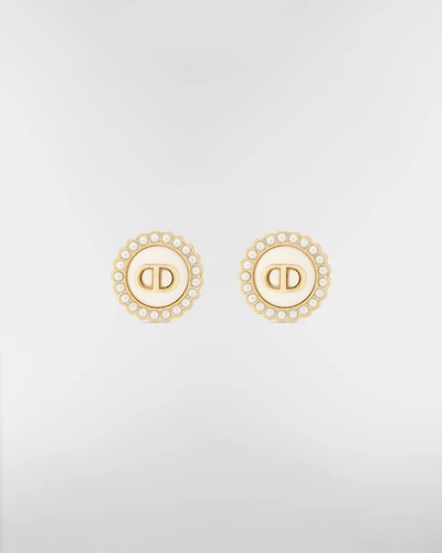 Petit CD Baroque Clip-On Stud Earrings