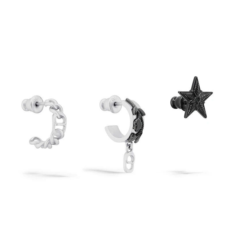 Dior Black Star Earring Set