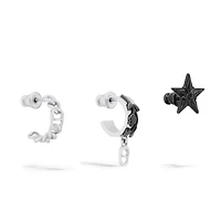Dior Black Star Earring Set