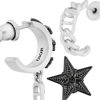 Dior Black Star Earring Set