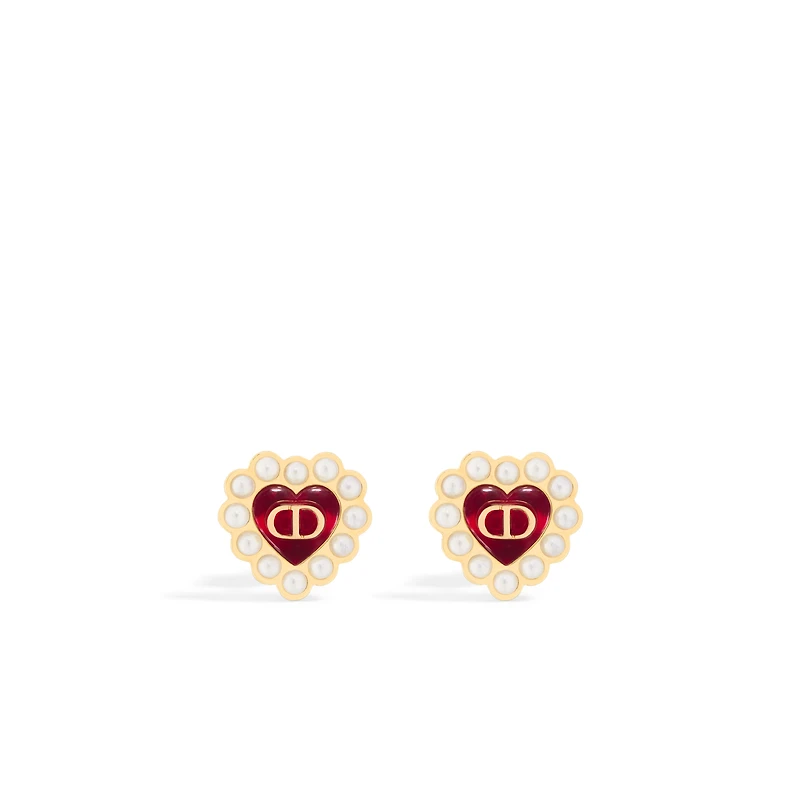 Petit CD Baroque Stud Earrings