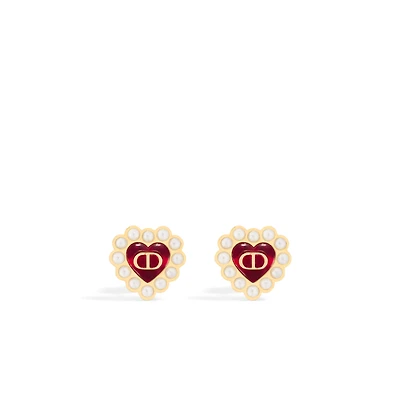 Petit CD Baroque Stud Earrings