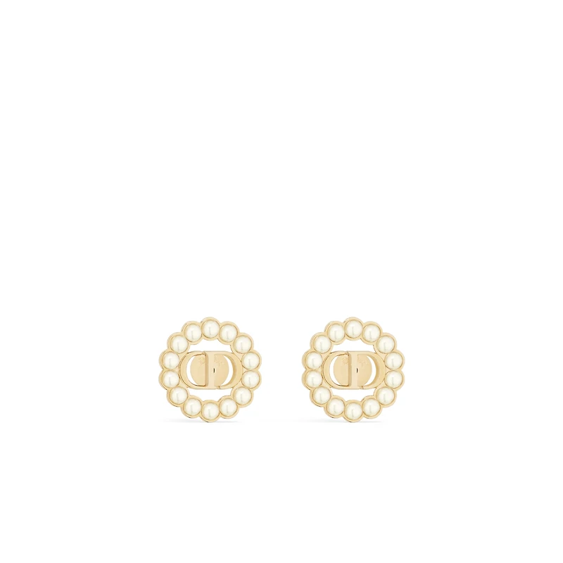 Petit CD Circle Stud Earrings