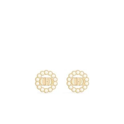 Petit CD Circle Stud Earrings