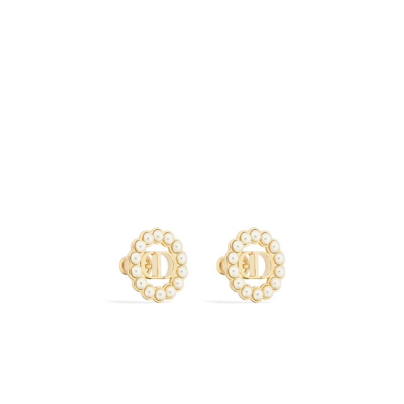 Petit CD Circle Stud Earrings