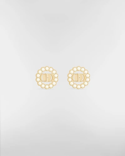 Petit CD Circle Stud Earrings