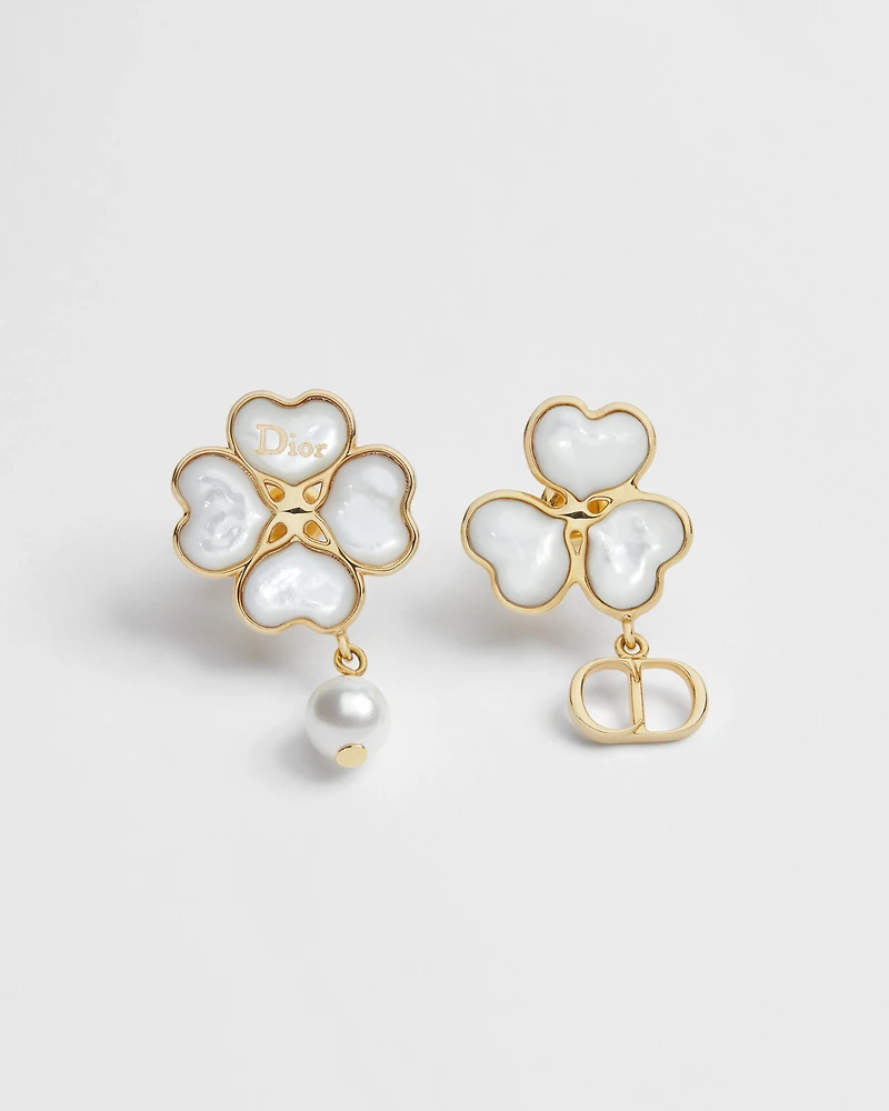 Dior Sparkling Clover Earrings