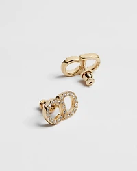CD Signature Stud Earrings