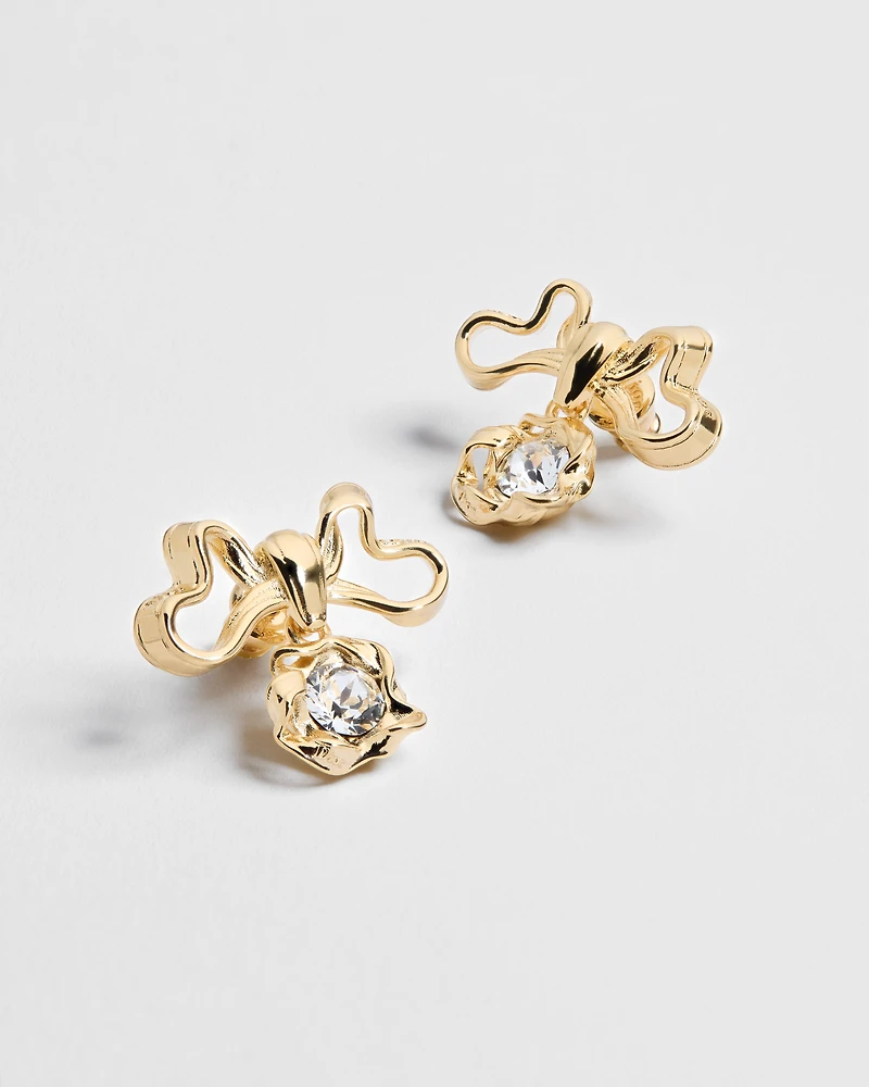 Dior Twisted Bow Earrings