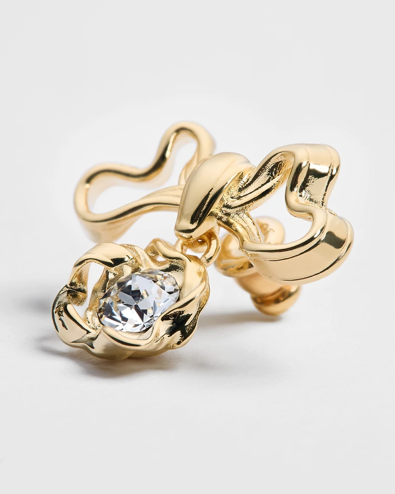 Dior Twisted Bow Earrings