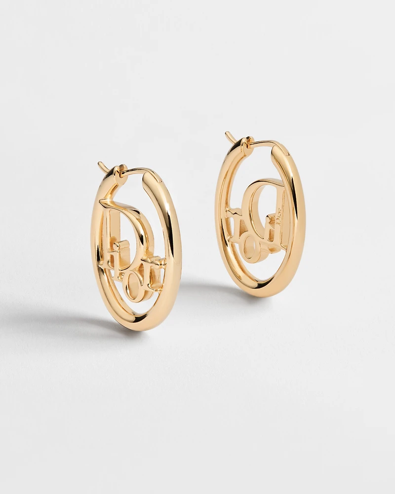 Dior Oblique Hoop Earrings