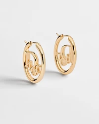 Dior Oblique Hoop Earrings