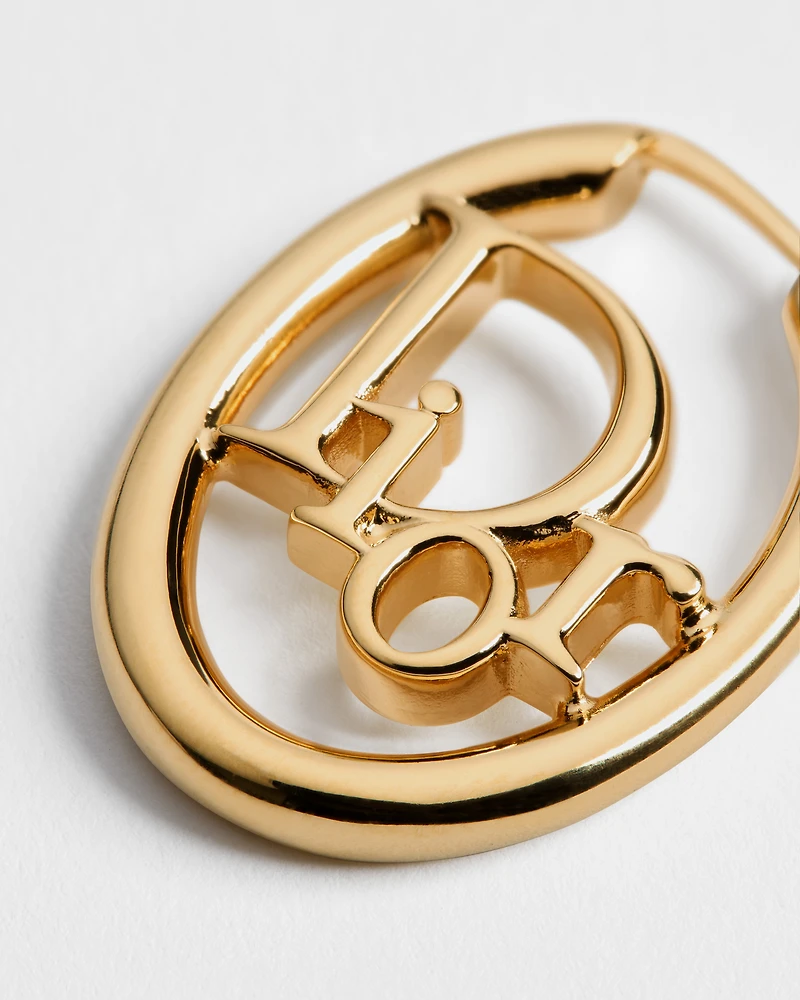 Dior Oblique Hoop Earrings