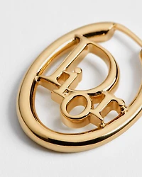 Dior Oblique Hoop Earrings