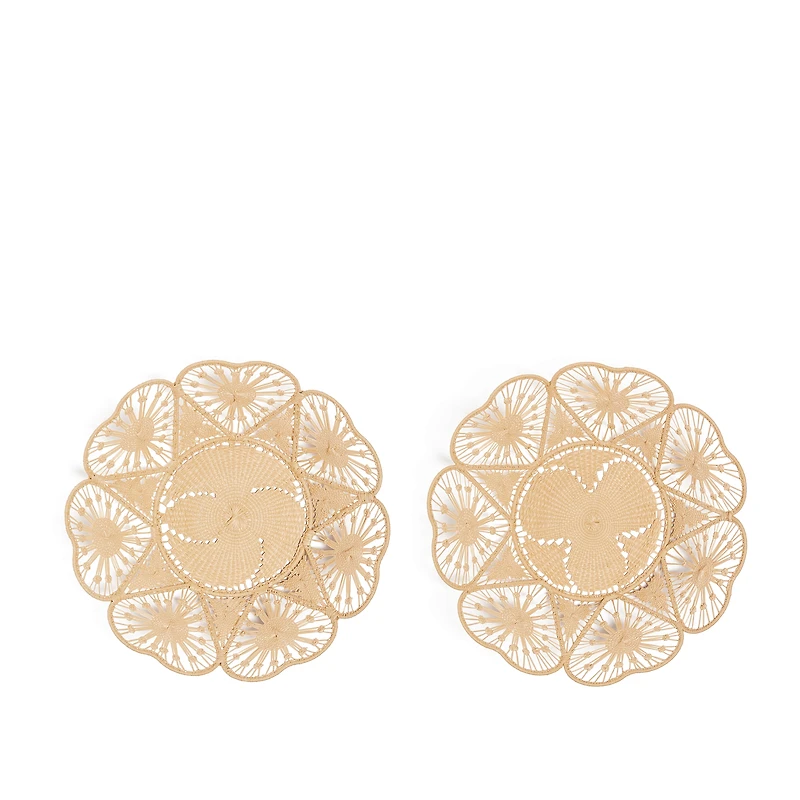 Set of Two Baskets with Heart Motif