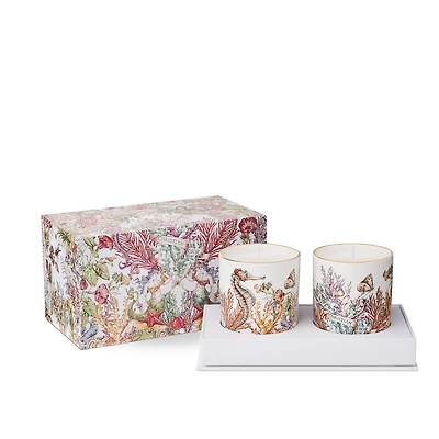 Set of Two Scented Mini Candles: Orange Cannelle and Griotte Gingembre