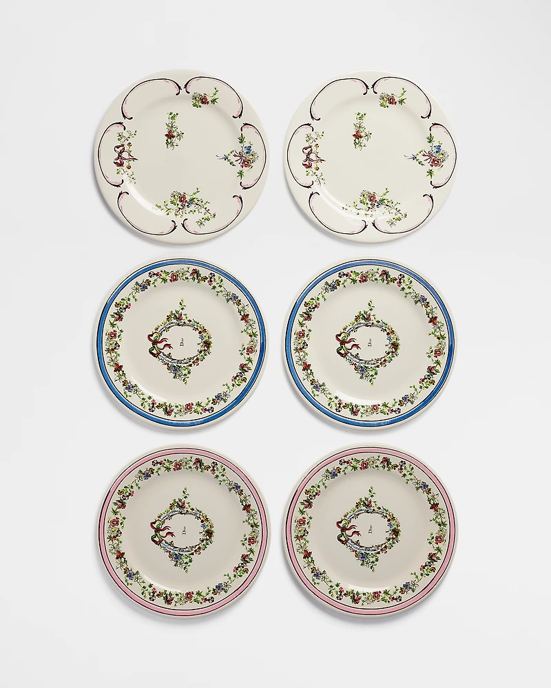 Set of Six Dessert Plates