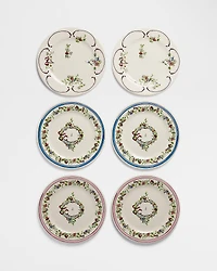 Set of Six Dessert Plates