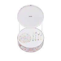 Plate Set and 4 Cutlery Items