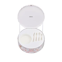 Set with Plate and Four Cutlery Items