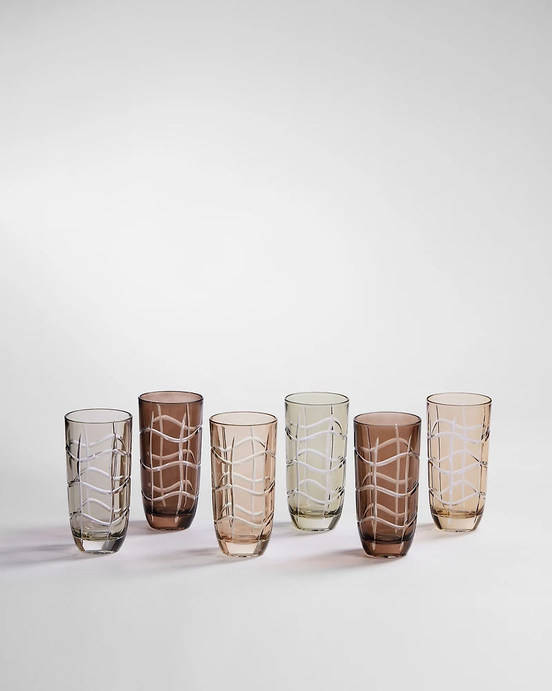 Set of Six Cocktail Glasses