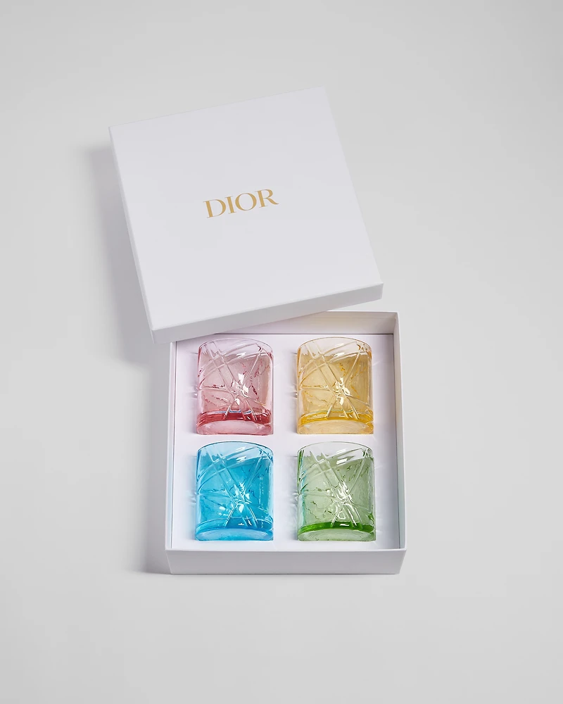 Set of Four Dior Escale Cocktail Glasses