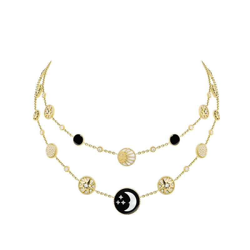 Rose des Vents and Rose Céleste Necklace