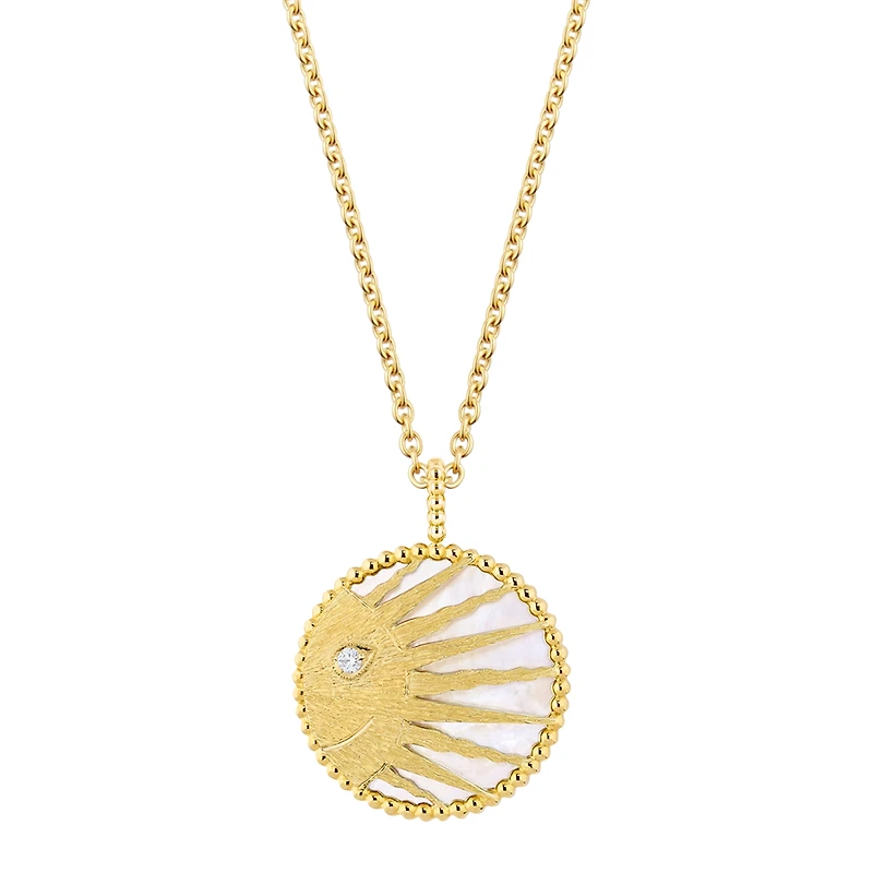 Rose Céleste Medallion Necklace