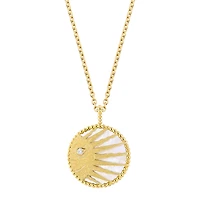 Rose Céleste Medallion Necklace