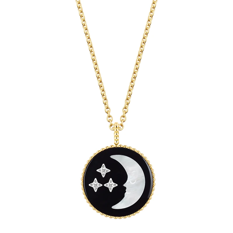 Rose Céleste Medallion Necklace