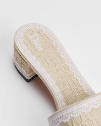 Dior Dentelle Heeled Slide