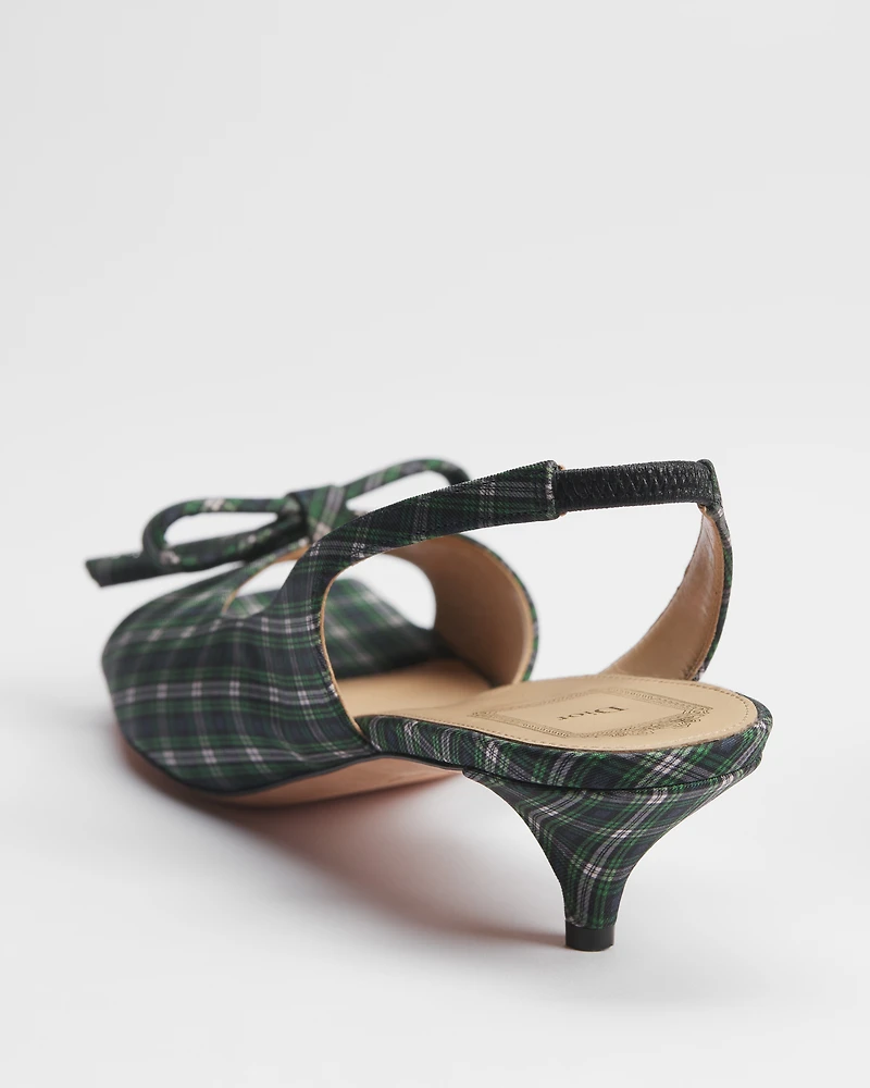 Dior Bow Heeled Slingback Sandal
