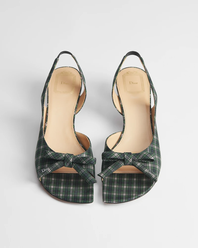 Dior Bow Heeled Slingback Sandal