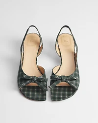 Dior Bow Heeled Slingback Sandal