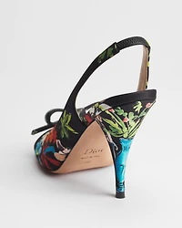 Dioriviera Dior Bow Heeled Slingback Sandal