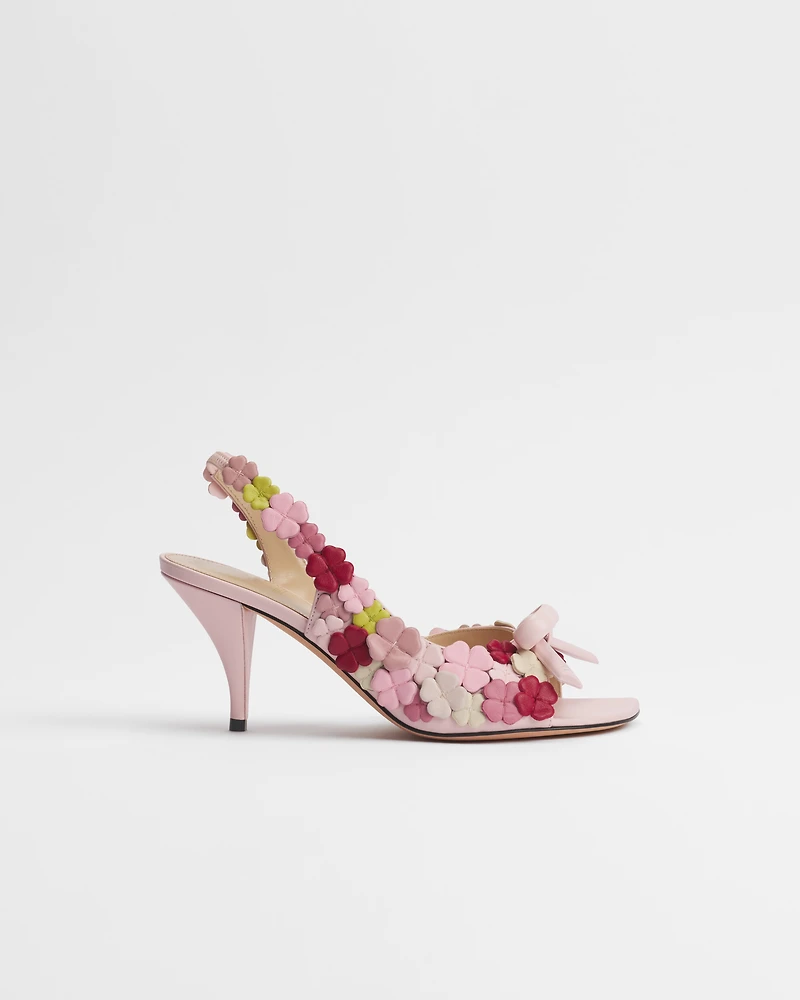 Dior Bow Heeled Slingback Sandal