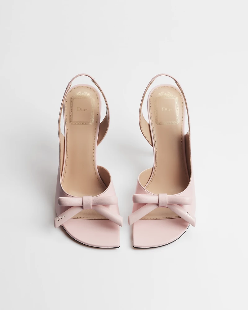 Dior Bow Heeled Slingback Sandal
