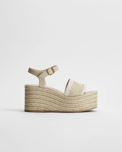 Dior Dentelle Wedge Sandal