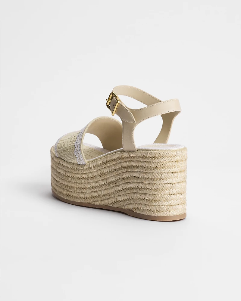 Dior Dentelle Wedge Sandal