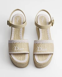 Dior Dentelle Wedge Sandal