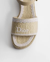 Dior Dentelle Wedge Sandal
