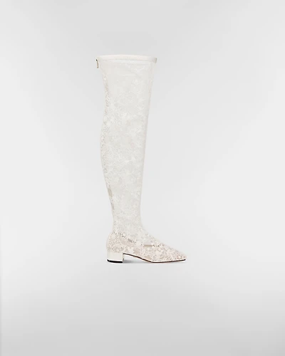 Naughtily-D Heeled Thigh Boot